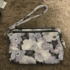 Blue flower Steve Madden wristlet